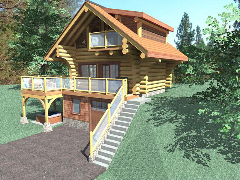 Projekt domu z drewna Bachelor