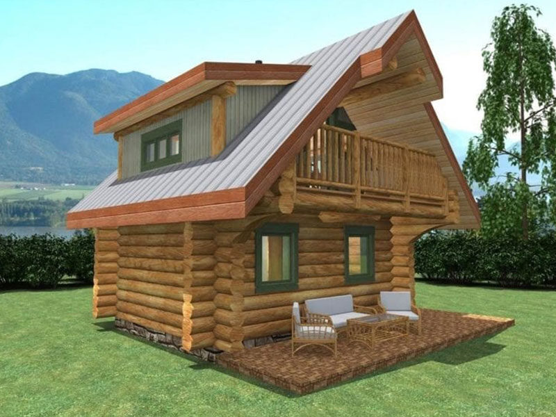 Projekt domu z drewna Erica Cabin