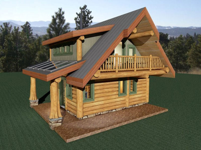 Projekt domu z drewna The Smurf Piece en Piece