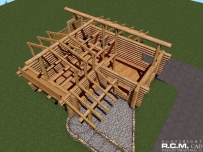 Projekt domu z drewna Firehawk budowa domu