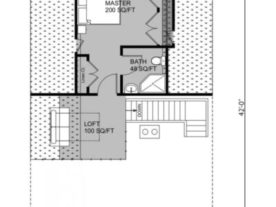 Projekt domu z drewna Sheep Creek plan