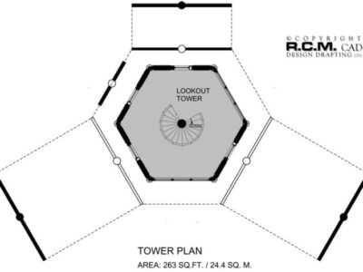 Projekt domu z drewna Snowflake Tower