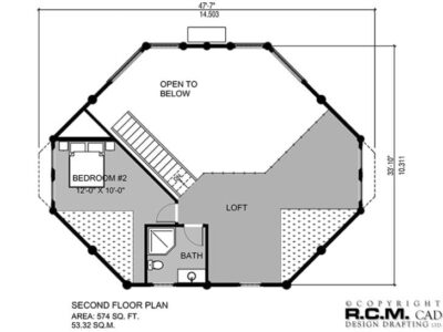 Projekt domu z drewna Baby Hemlock plan