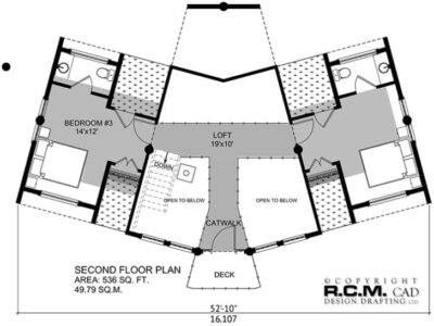 Projekt domu z drewna Hawk plan