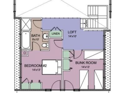 Projekt domu z drewna Pine Mountain plan