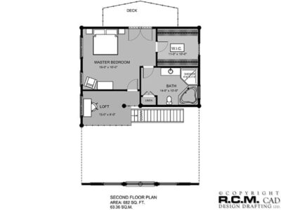 Projekt domu z drewna Logan Lake plan