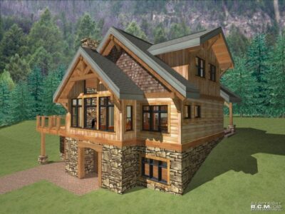 Projekt domu z drewna Panorama