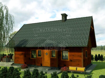 Domy szkieletowe widok domu szkieletowego boczny