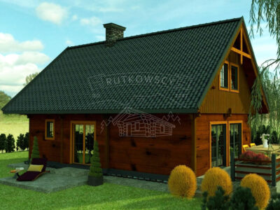 Domy szkieletowe widok od frontu