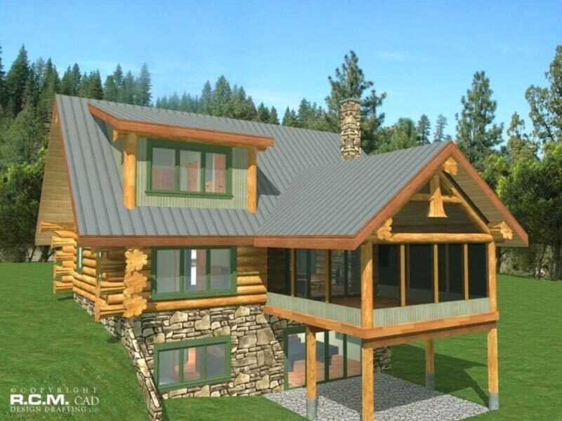 Projekt domu z drewna Alabama