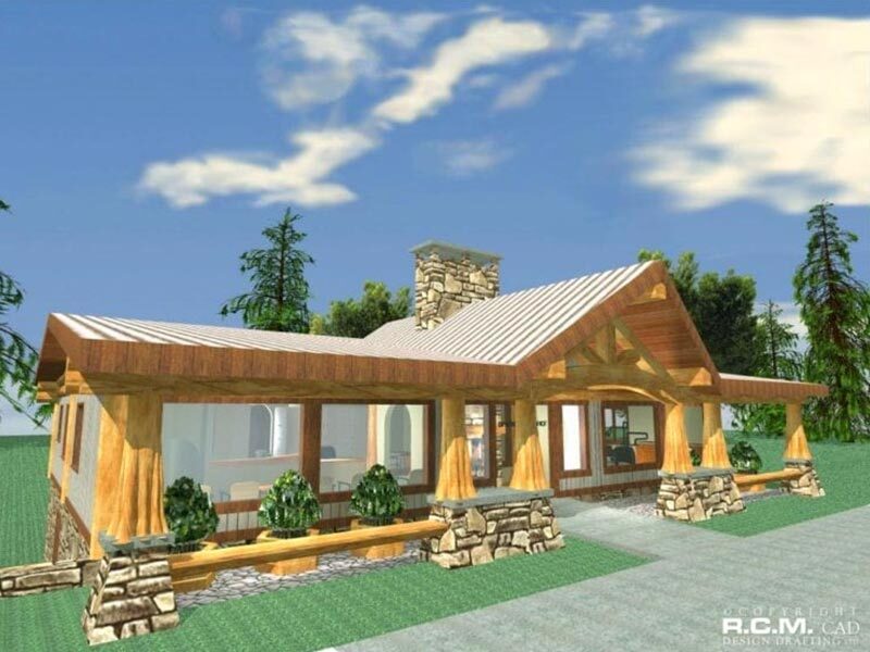 Projekt domu z drewna Dentist Office