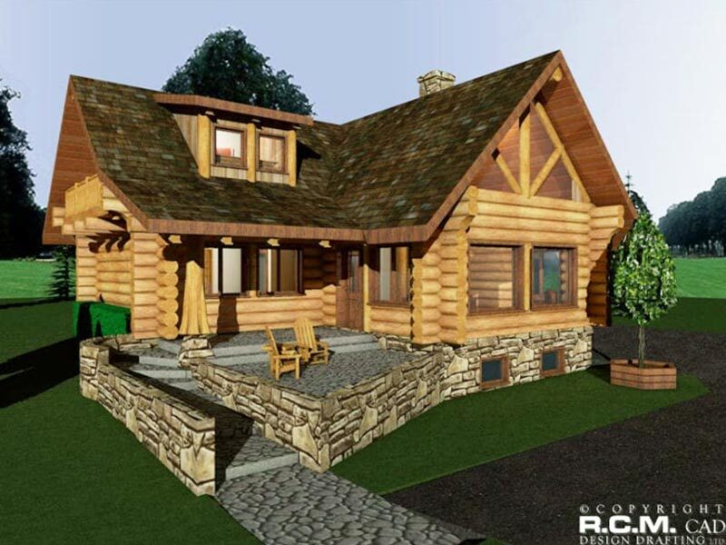 Projekt domu z drewna Firehawk