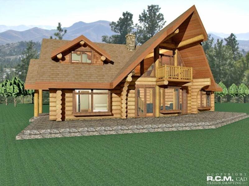 Projekt domu z drewna Hawk