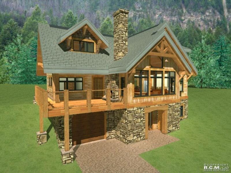Projekt domu z drewna Panorama