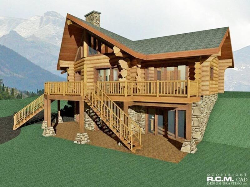 Projekt domu z drewna Park County