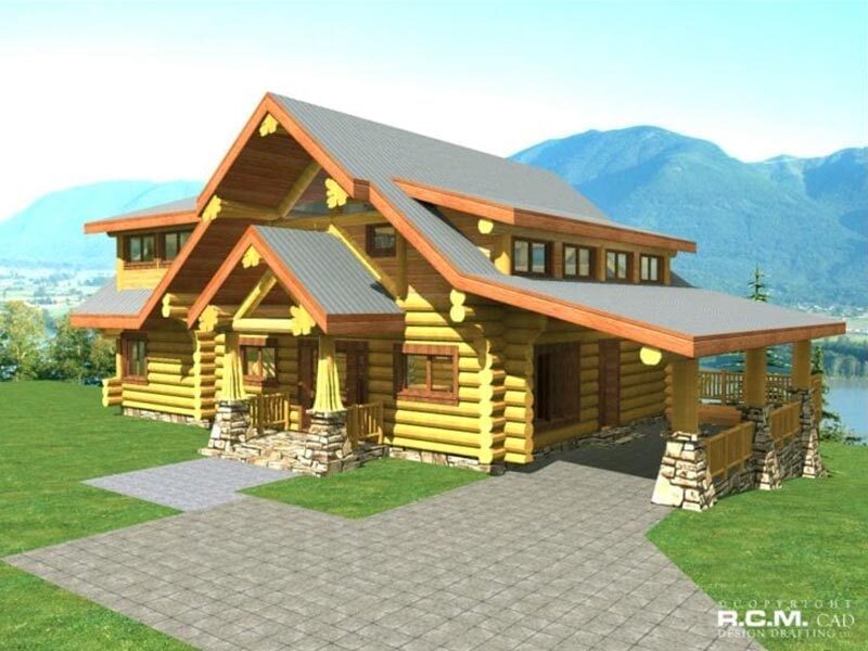 Projekt domu z drewna Pine Grove