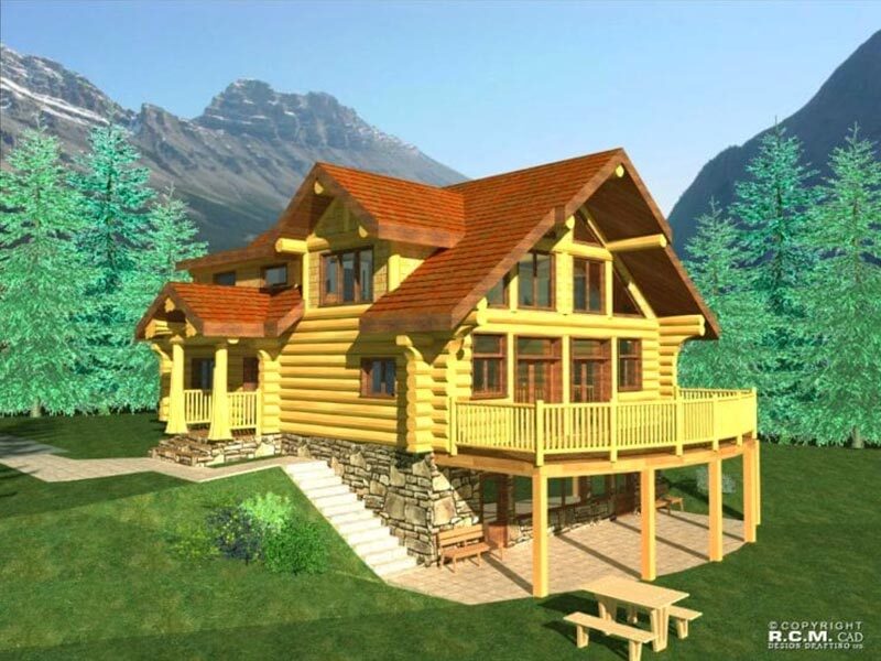 Projekt domu z drewna Pine Mountain