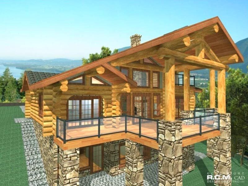 Projekt domu z drewna Sun Peaks