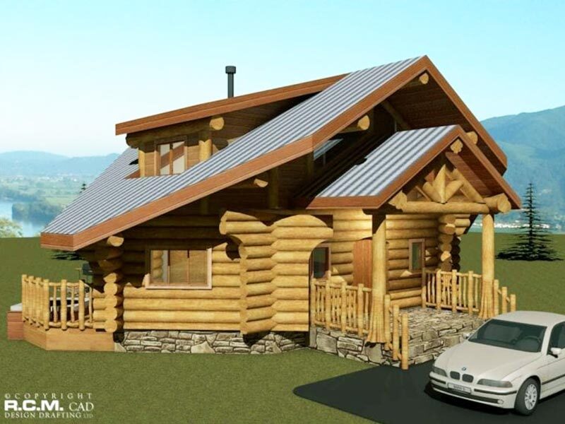 Projekt domu z drewna The Spring