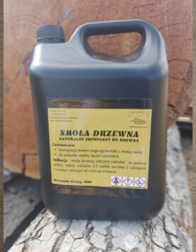 Smoła drzewna naturalny impregnat do drewna HMF 5l