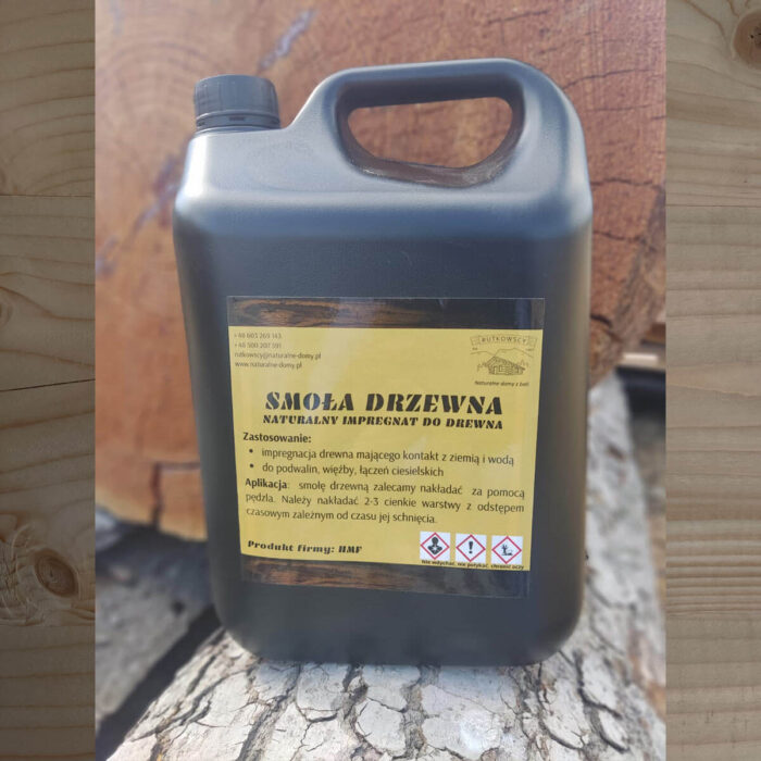 Smoła drzewna naturalny impregnat do drewna HMF 5l