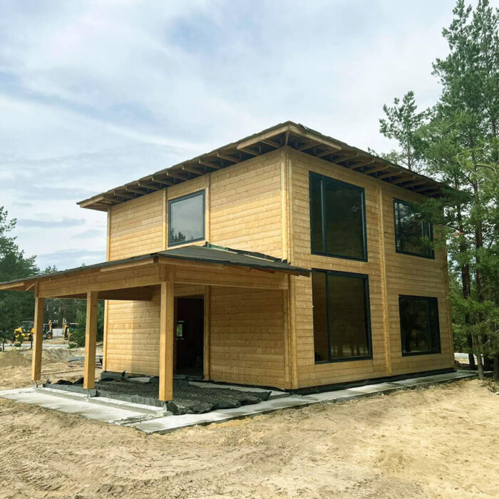 domy z bali klejonych