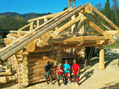 więźby dachowe budowa domu z bali