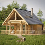 Domek z bali całoroczny mieszkalny, handlowy, biuro - pow. 28 m2 - obrazek 2