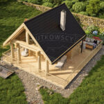 Domek z bali całoroczny mieszkalny, handlowy, biuro - pow. 28 m2 - obrazek 4