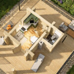 Domek z bali całoroczny mieszkalny, handlowy, biuro - pow. 28 m2 - obrazek 5