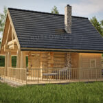 Domek z bali całoroczny mieszkalny, handlowy, biuro - pow. 28 m2 - obrazek 3