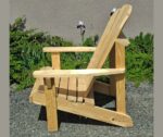 Krzesło ogrodowe z drewna jodłowego – naturalne i solidne - obrazek 2